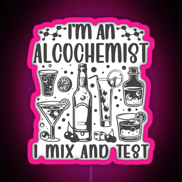 The Alcochemist S Elixir Mixology Meets Chemistry RGB Neon Sign