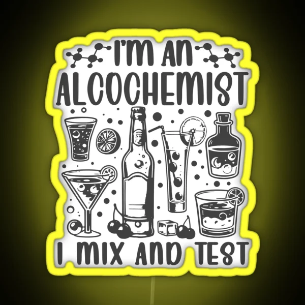 The Alcochemist S Elixir Mixology Meets Chemistry RGB Neon Sign
