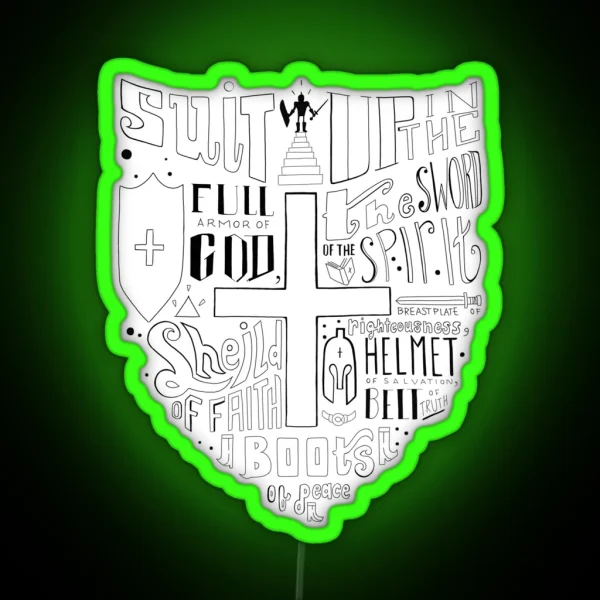 The Armor Of God RGB Neon Sign