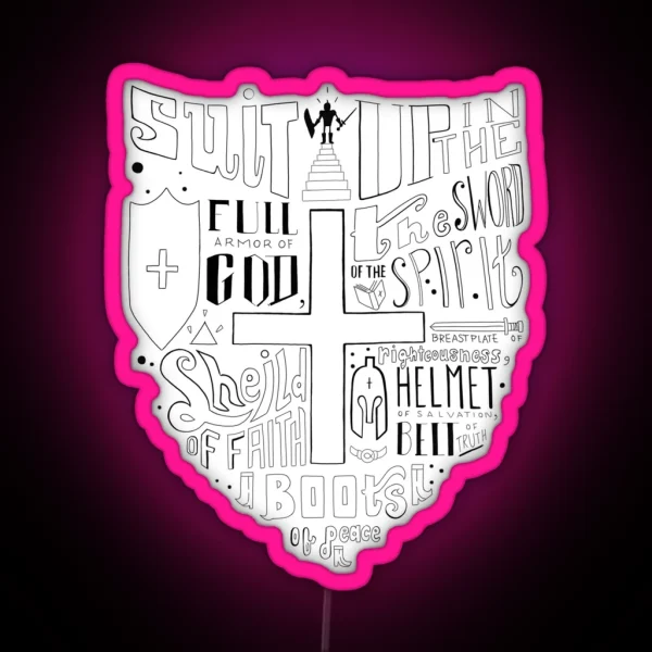 The Armor Of God RGB Neon Sign