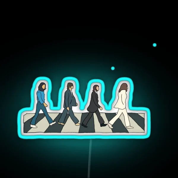 The Beatles Abbey Road RGB Neon Sign
