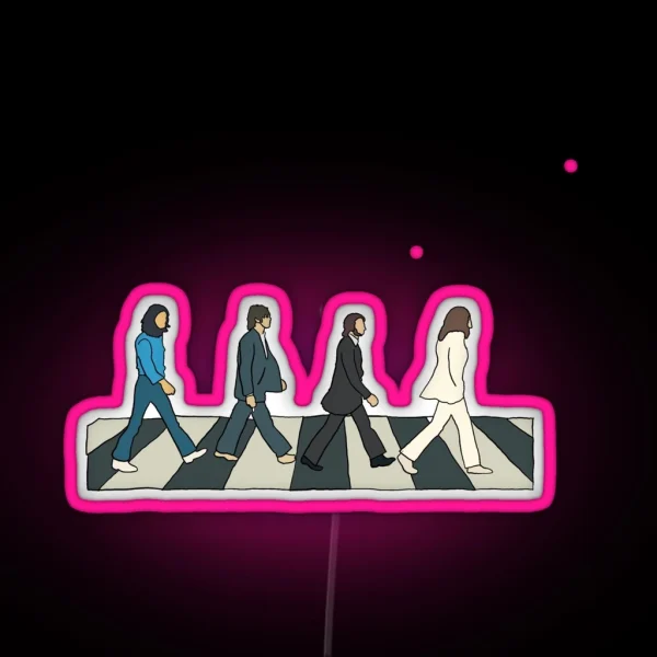 The Beatles Abbey Road RGB Neon Sign