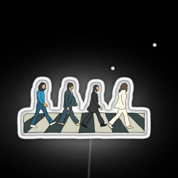 The Beatles Abbey Road RGB Neon Sign