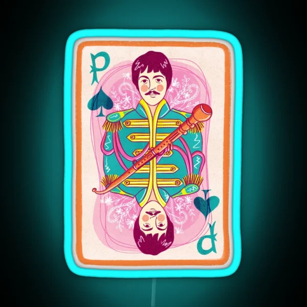 The Beatles Paul Mccartney RGB Neon Sign