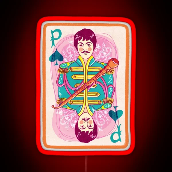 The Beatles Paul Mccartney RGB Neon Sign