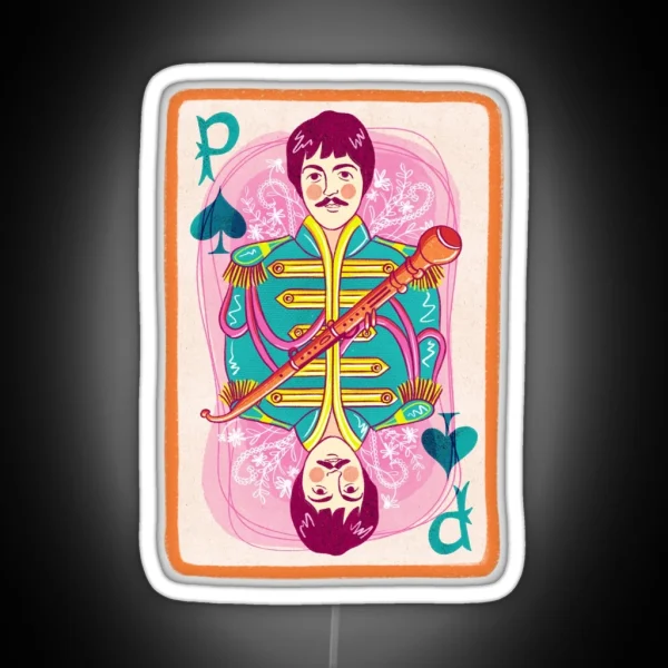 The Beatles Paul Mccartney RGB Neon Sign