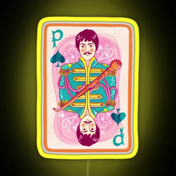 The Beatles Paul Mccartney RGB Neon Sign