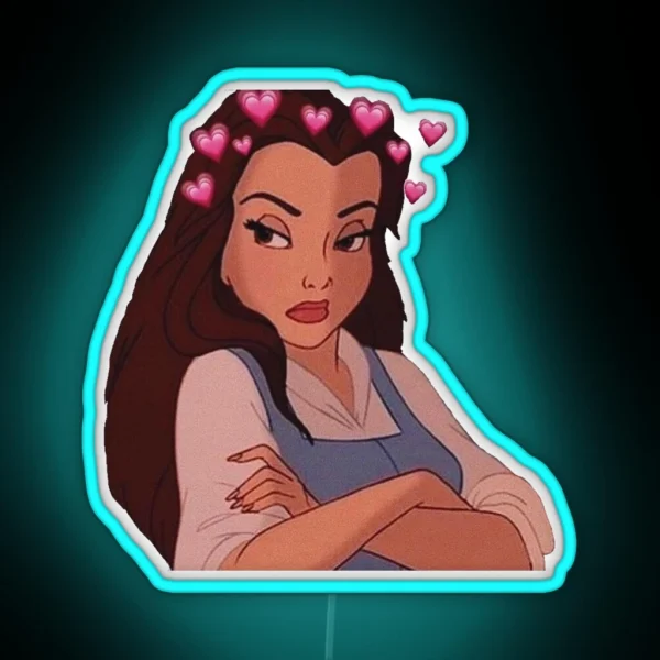 The Beauty And The Beast Mood RGB Neon Sign