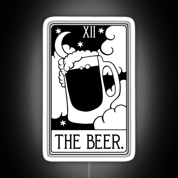 The Beer Tarot Card Funny RGB Neon Sign