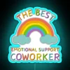 Emotional Support Coworker Office Decor Neon Sign with RGB Lighting