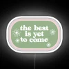 Vibrant Green and Pink Neon Sign with Inspiring Quote Message