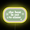 RGB LED Canvas Sign with Inspiring Green and Pink Neon Message