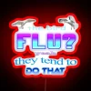 Bird Flu Apocalypse Warning: Avian Influenza Pandemic Alert Neon Sign