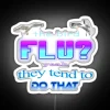 Warning: Outbreak Ahead - Bird Flu Pandemic Alert Neon Sign