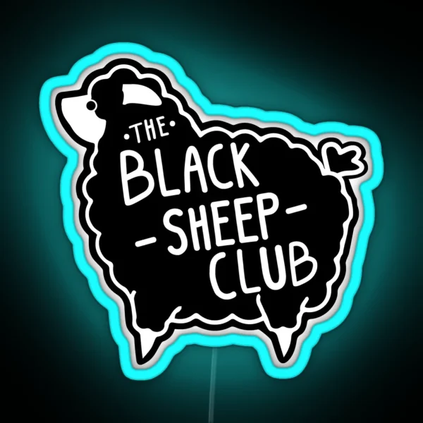 The Black Sheep Club RGB Neon Sign