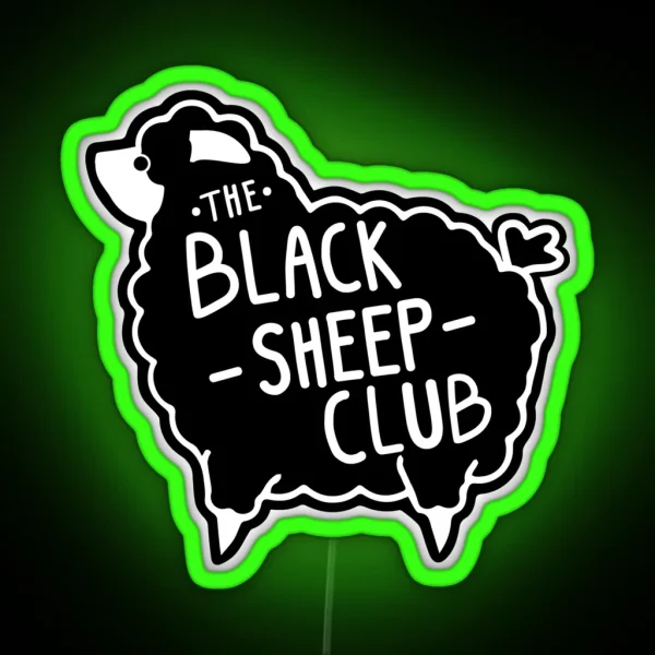 The Black Sheep Club RGB Neon Sign