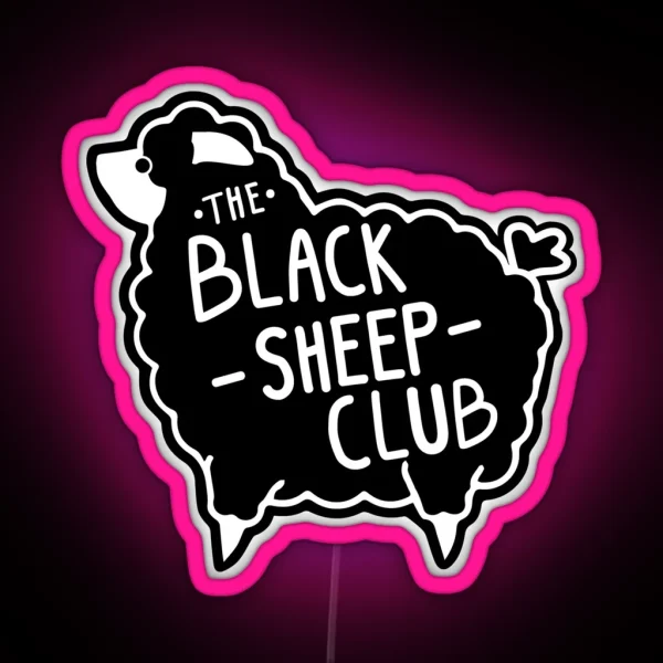 The Black Sheep Club RGB Neon Sign