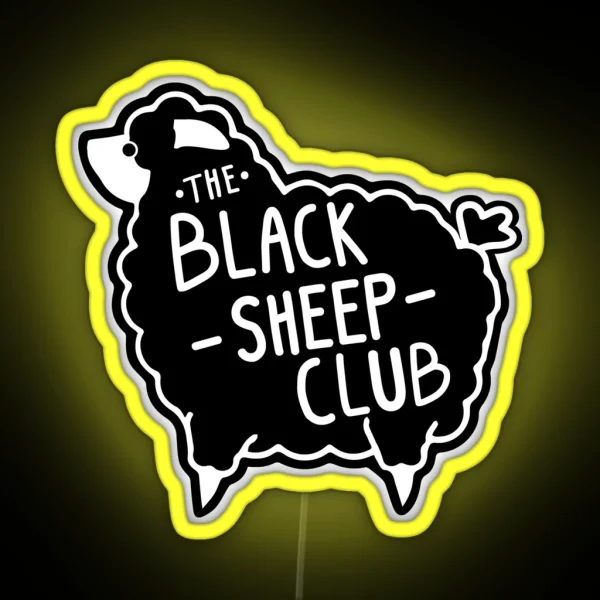 The Black Sheep Club RGB Neon Sign