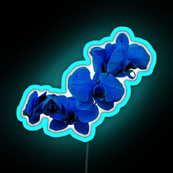The Blue Orchid RGB Neon Sign