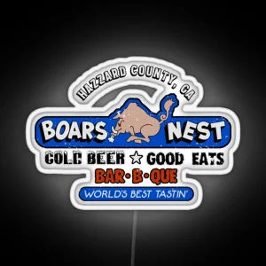 The Boars Nest Hazard County RGB Neon Sign