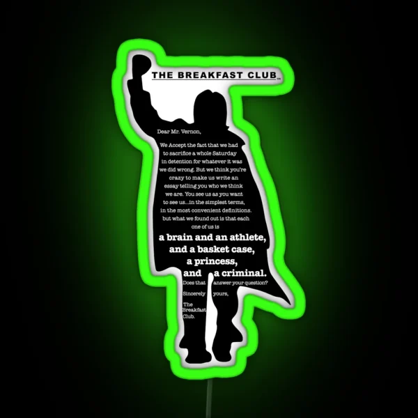 The Breakfast Club Finale RGB Neon Sign
