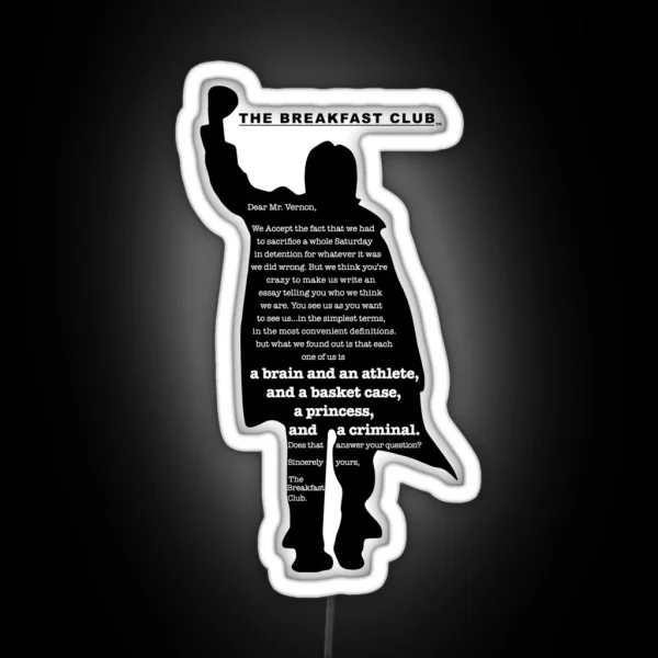 The Breakfast Club Finale RGB Neon Sign
