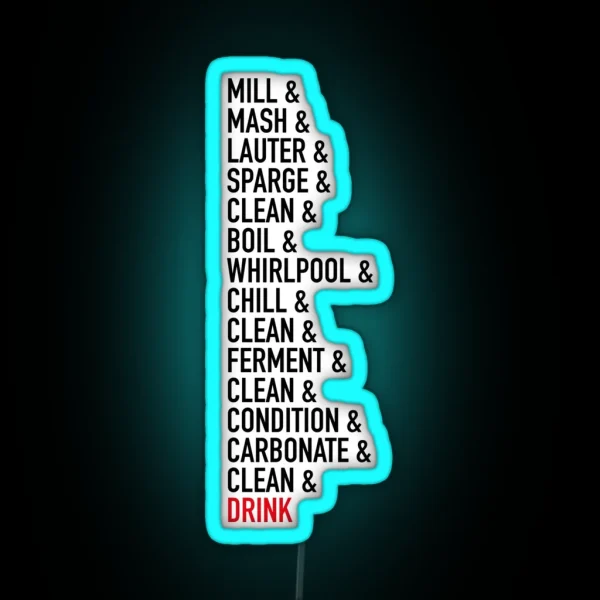 The Brewing Process RGB Neon Sign