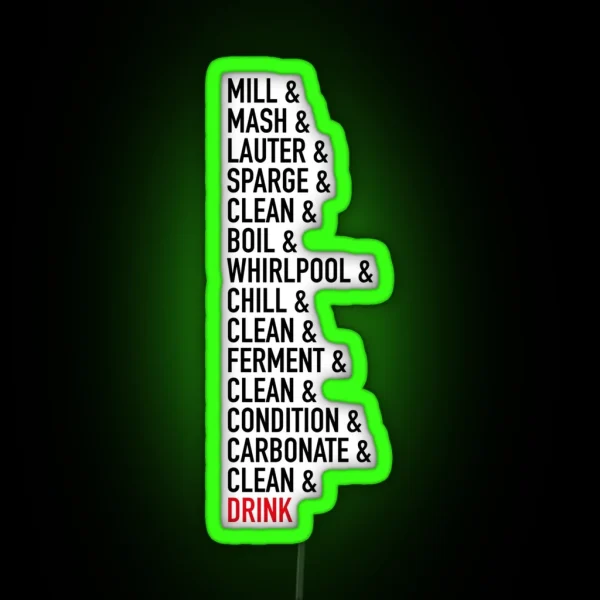 The Brewing Process RGB Neon Sign