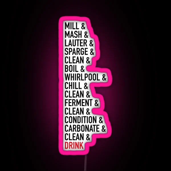 The Brewing Process RGB Neon Sign