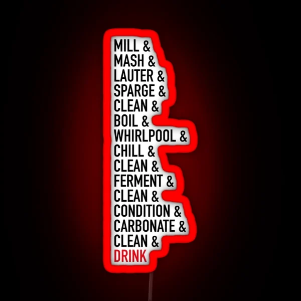 The Brewing Process RGB Neon Sign