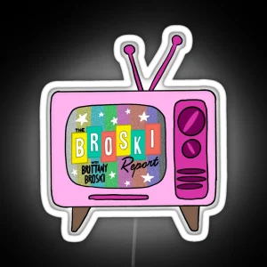 The Broski Report With Brittany Broski RGB Neon Sign