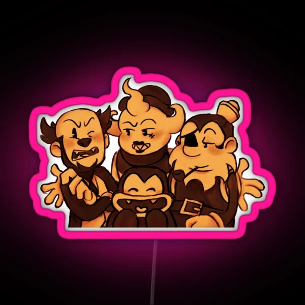 THE BUTCHER GANG No Background RGB Neon Sign