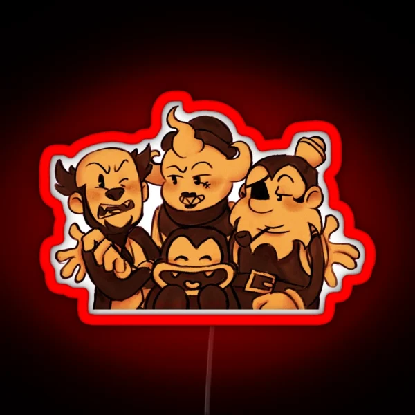 THE BUTCHER GANG No Background RGB Neon Sign