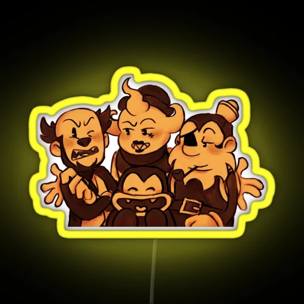 THE BUTCHER GANG No Background RGB Neon Sign
