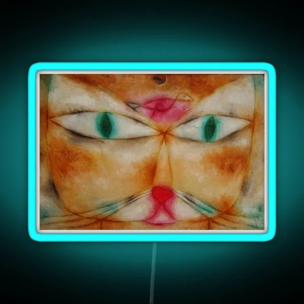 The Cat And The Bird RGB Neon Sign