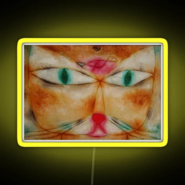 The Cat And The Bird RGB Neon Sign