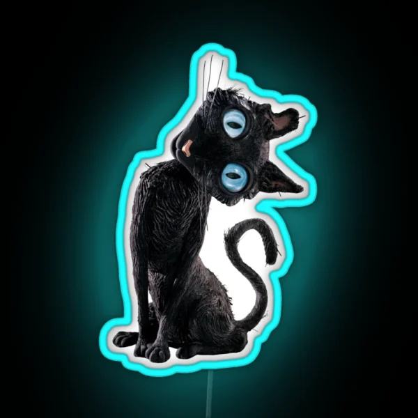 The Cat Coraline RGB Neon Sign