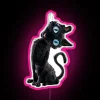 RGB LED Light Art Display with Customizable Colorful Cat Design