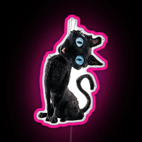 The Cat Coraline RGB Neon Sign