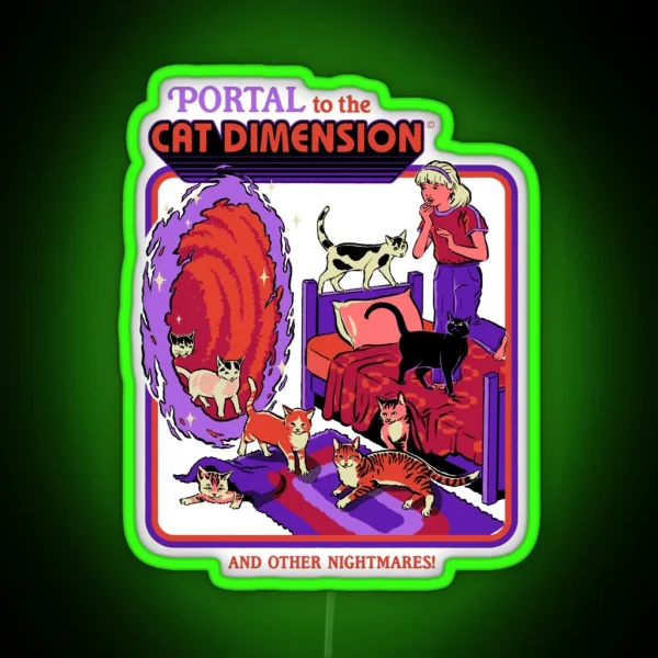 The Cat Dimension RGB Neon Sign