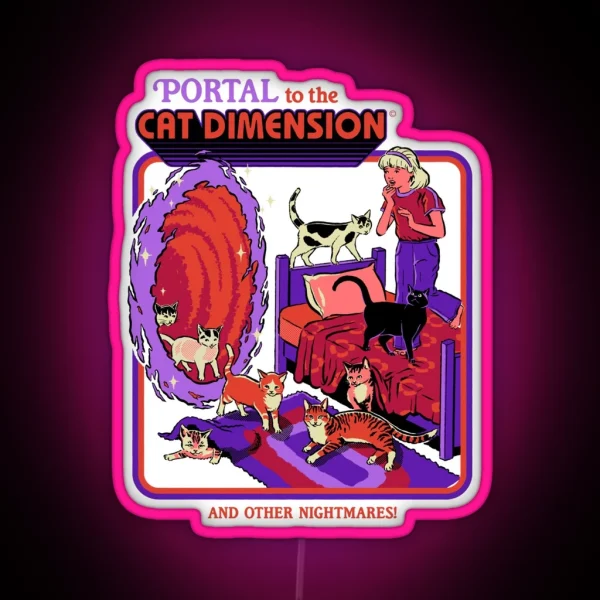 The Cat Dimension RGB Neon Sign