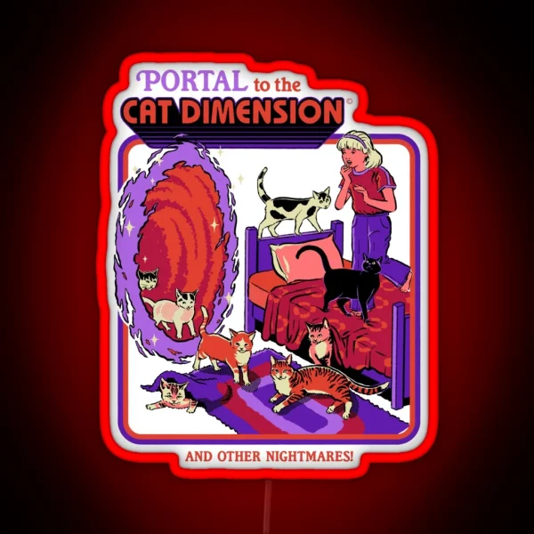 The Cat Dimension RGB Neon Sign
