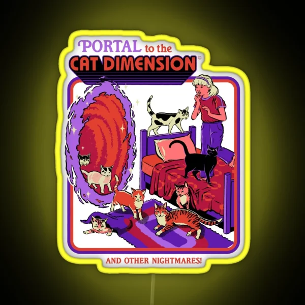The Cat Dimension RGB Neon Sign