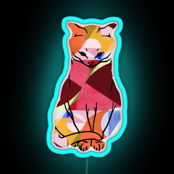 THE CAT Joseph SCHILLINGER Area Broken RGB Neon Sign