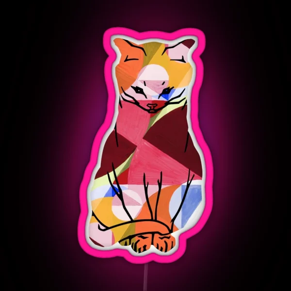 THE CAT Joseph SCHILLINGER Area Broken RGB Neon Sign