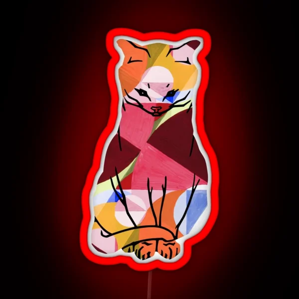 THE CAT Joseph SCHILLINGER Area Broken RGB Neon Sign
