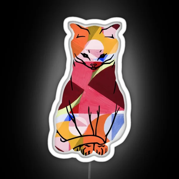 THE CAT Joseph SCHILLINGER Area Broken RGB Neon Sign