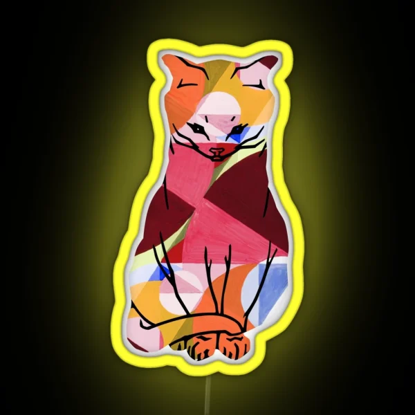 THE CAT Joseph SCHILLINGER Area Broken RGB Neon Sign