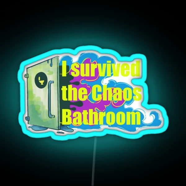 The Chaos Bathroom RGB Neon Sign