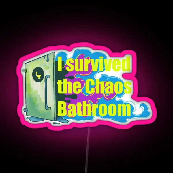 The Chaos Bathroom RGB Neon Sign